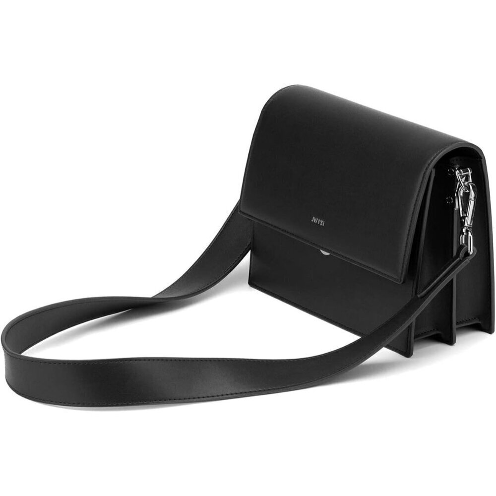 Women's Mini Crossbody Bag Vegan Leather Polyester Compact Organizer